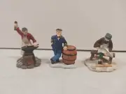 Captain Barrel/Blacksmith/Sawing Man (X3) Figures Lot
