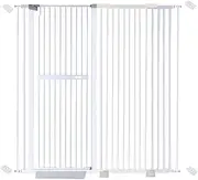 riin Extra Tall 150cm Pet Security Gate Metal Safety Guard Tension Pressure Mounted for Dog Cat Kitten Adjustable Width Range 139.5-145.5cm Largest Gap Between Bars 42mm Model A42