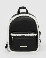 Black Zella Trim Backpack