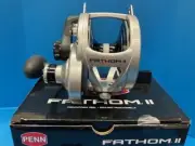 Penn Fathom II 60NLDHS Silver/Black Lever Drag Overhead Fishing Reel NEW MINT!!