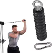 Ergonomic Tricep Rope Handle Pulldown Attachment Fitness Cable Attachments for