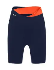 Santini Sfida Women's Shorts - Orange/Blue Size XS