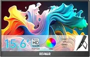 15.6 Inch Portable Monitor FHD 72% sRGB 1080P HDR IPS, USB-C/HDMI Dual Interface, 90° Adjustable Angle Bracket Plug & Play Portable Second Screen for Phone, Laptop, PC, Mac, Xbox, Switch, PS4/PS5.