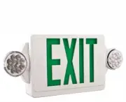 Contractor Select LHQM Series 120/277-Volt Integrated LED White and Green Exit