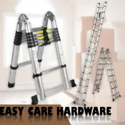 Telescopic Ladder 3.8 4.4 5 5.6 6.4 m Double MultiPurpose Aluminium Extension AU