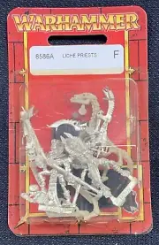 Warhammer Fantasy Liche Priest Foot & Mounted NIB Metal 8586A #21025