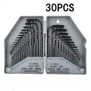 Convenient Folding Carry case Hex Key Set 30Pcs Imperial and Metric Sizes