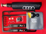 Audi Car Kit Tag Frame Umbrella Dust Brush & Rag Hardware Valve Stem Caps