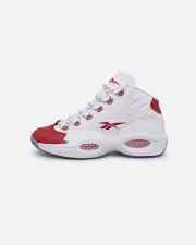 [REEBOK] Reebok Question Mid White/red - Size 10 10 White/Red