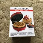 Nostalgia My Mini Waffle Maker 5” Round New