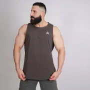 [Top Athlete] Cotton Singlet Grey, XL