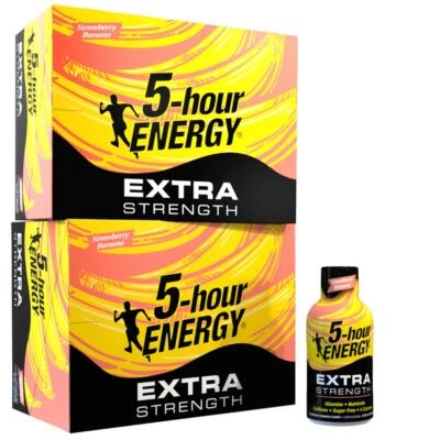 5-Hour Energy¬® Shot, Extra Strength, Strawberry Banana, 1.93 Ounce, 12 Count