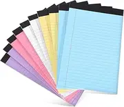 NUOBESTY A5 Colored Note Pads Notebook Scratch Paper Pad 10 Pack Study Supplies