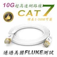 在飛比找蝦皮購物優惠-10G傳輸率 超高速 CAT7 網路線 15M 20M 30