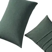Gioia Casa Set-of-2 100% Jersey Cotton Soft Breathable Stretchy Standard Pillowcase - Forest Green
