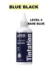 KISS TINTATION Semi-Permanent Hair Color 5 oz BLUE BLACK T920 Level: 4 BASE BLUE