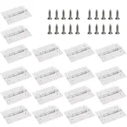 18 Pack Folding Door Hinges, 2 x 3 inch Stainless Steel Square Butt Hinges fo...