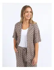 [Foxwood] Lui Geo Shirt in Brown