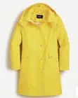 NWT J.Crew Raincoat Hooded Jacket Yellow ~ Sz XXS ~ Lined Snap Zip