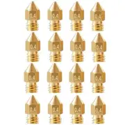 16Pcs Ender 3 Nozzles 0.4mm, MK8 Extruder 0.4mm Compatible for...