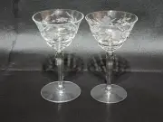 Vintage Libbey Glass GLENMORE 5" Liqueur Cocktail Glass - Pair Of 2 - NEAR MINT