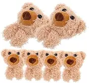 Kisangel Cute Bear Head Pins 6 Pack Plush Animal DIY Sewing Decorative Apparel Pins for Craft Making