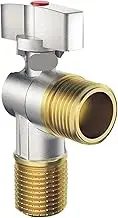 Faucet Angle Valve, 2 PCS Brass Hot and Cold Water G1/2" Bathroom Kitchen Sink Stop ValveFor Home(Hot Water Valve)