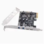 Type C USB 3.2 Gen1 5Gbps PCIE Card Adapter PCI Express Board 2xUSB A4877