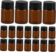 LOLIPPYY 100pcs Empty Makeup Glass Bottles Sub Bottles for Emulsion Travel Vials for Portable Leakproof Containers for Cosmetics and Oils