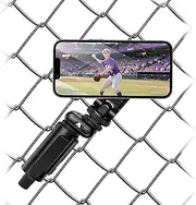 ALAFLY Phone Fence Mount, Magnetic Cell Phone Fence Mount for iPhone, Two 1/4" Points Camera Magnet Holder, Flexible, Durable, for Recording Baseball Softball