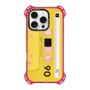 iPhone 16 Pro Bounce Case MagSafe Compatible CASETiFY MiXTAPE - Yellow