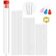 65 Beaded Needles 3 Sizes Seed Beaded Needles Big Eyes Beaded Needles Foldable
