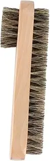 FRCOLOR 1Pc Shoe Cleaning Brush Double Sided Wooden Bristle Brush for Shoe Care Lightweight and Portable for Boots and Sneakers Cleaning Accessories
