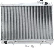2 ROW Aluminum Radiator ，Compatible With Nissan Navara D22 R50 2.5L 3.0L -Diesel 1998-2000