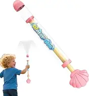 Water Squirter, Shell Soaker, Pull-Out Blasters, High-Capacity Jets Stream, Fun Summer Toy, 1-Pack Colorful, Beach Backyard Pool Play, 35x6.5x6.5cm Pink Blue Yellow Purple