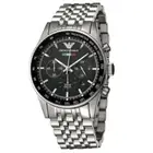 ARMANI MENS CHRONO WATCH AR5983 BLACK DIAL - CERTIFICATE - WARRANTY - RRP 329.00