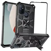 Compatible with OnePlus Nord N100 Case with Screen Screen Protector & Black