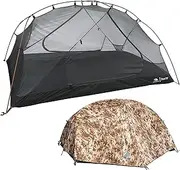 Hyke & Byke Zion Hiking & Backpacking Tent - 3 Season Ultralight, Waterproof Tent for Camping w/Rain Fly and Footprint - 1 Person or 2 Person