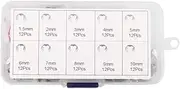 120PCS 304 Stainless Steel E Clip Washer Assortment Kits Circlip Retaining Ring For Shaft Fastener M1.5-M10