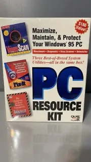 Windows 95 PC Resource Kit (McAfee VirusScan, Vertisoft Fix-It, Uninstaller)