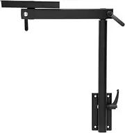 Aluminum Alloy Removable Table Leg RV, 360 Degree Rotation Laptop Table Leg, Height Adjustable Table Leg Bracket for RV Caravan Motorhome Yachts, Easy to Install, 60IBS (Black)