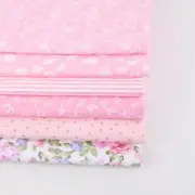 Cotton Satin Fabric Pink Floral Fabric Craft Fabric Sewing Fabric DIY