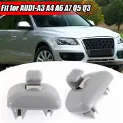 Gray Sun Visor Clip Bracket 2x Fits Audi A3 A4 A5 Q5 A7 B6 B7 B8 S4 S5 8U0857562 (for: Audi)