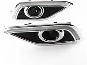 LED DRL Daytime Running Light Front Bumper Driving Fog Lamps Assembly Accessories Compatible with CRV Compatible with CRV 2012 2013 2014