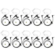 3.5mm Receiver/Lishen Only Acoustic Tube Earpiece Headset for Two Way Radios ...