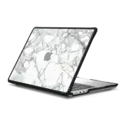MacBook Pro 14-inch (M1 - M4) Impact Case Martble Pattern with transparent apple logo