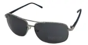 Kenneth Cole Reaction Shiny Nickletin Mens Metal Retangle Sunglass KC1379. 10v