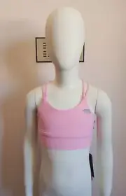 Running Bare Girls Performance Lotus Pink Sports Crop Bra Size 8 New