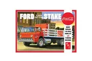 Amt 1147 1/25 Ford C600 Stake Bed W/Cocacola Machines Plastic Model Kit