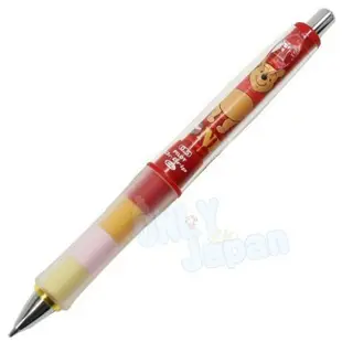 真愛日本 小熊維尼pooh 迪士尼 筆 自動鉛筆 自動筆 鉛筆 文具 4901770606163 日本製軟膠自動鉛筆-PH條紋紅